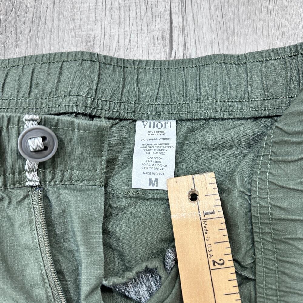 Vuori Womens Medium Ripstop Pants Green Organic Cotton Stretch - Picture 8 of 10